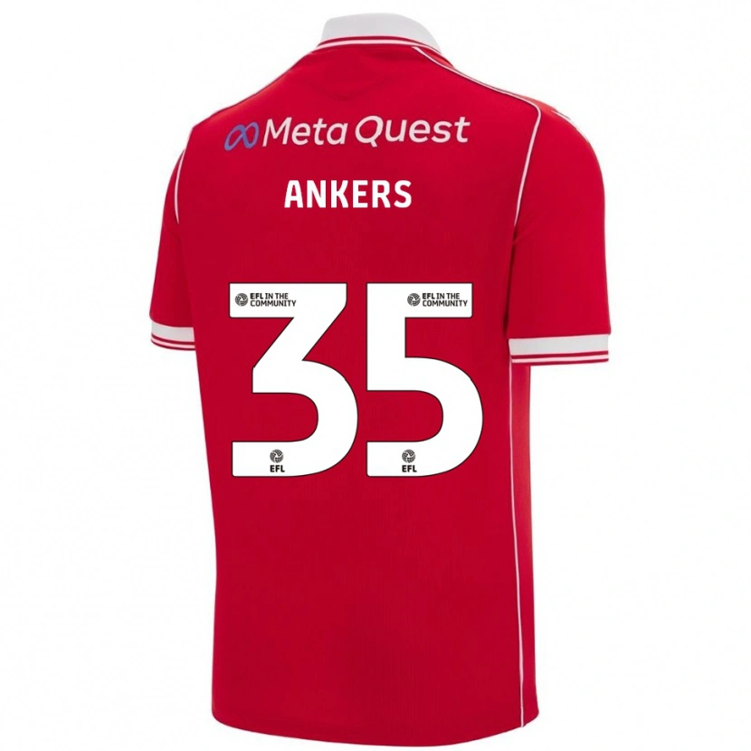 Danxen Herren Chloe Ankers #35 Rot Weiß Heimtrikot Trikot 2025/26 T-Shirt