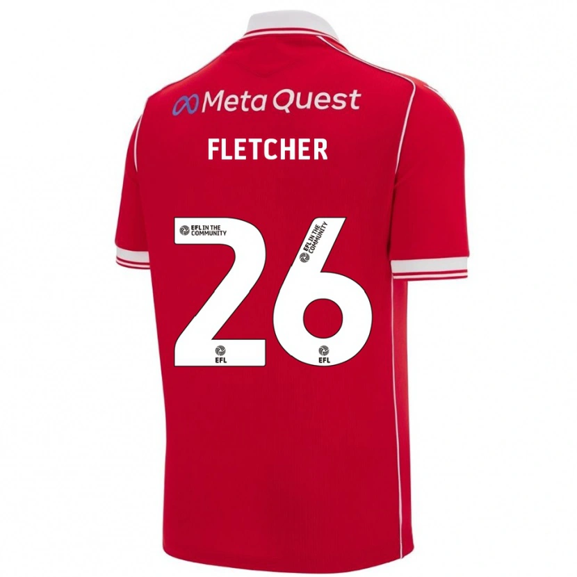 Danxen Herren Steven Fletcher #26 Rot Weiß Heimtrikot Trikot 2025/26 T-Shirt