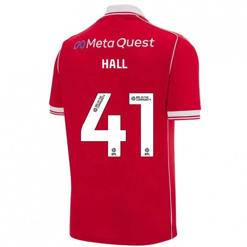 Danxen Herren Liam Hall #41 Rot Weiß Heimtrikot Trikot 2025/26 T-Shirt