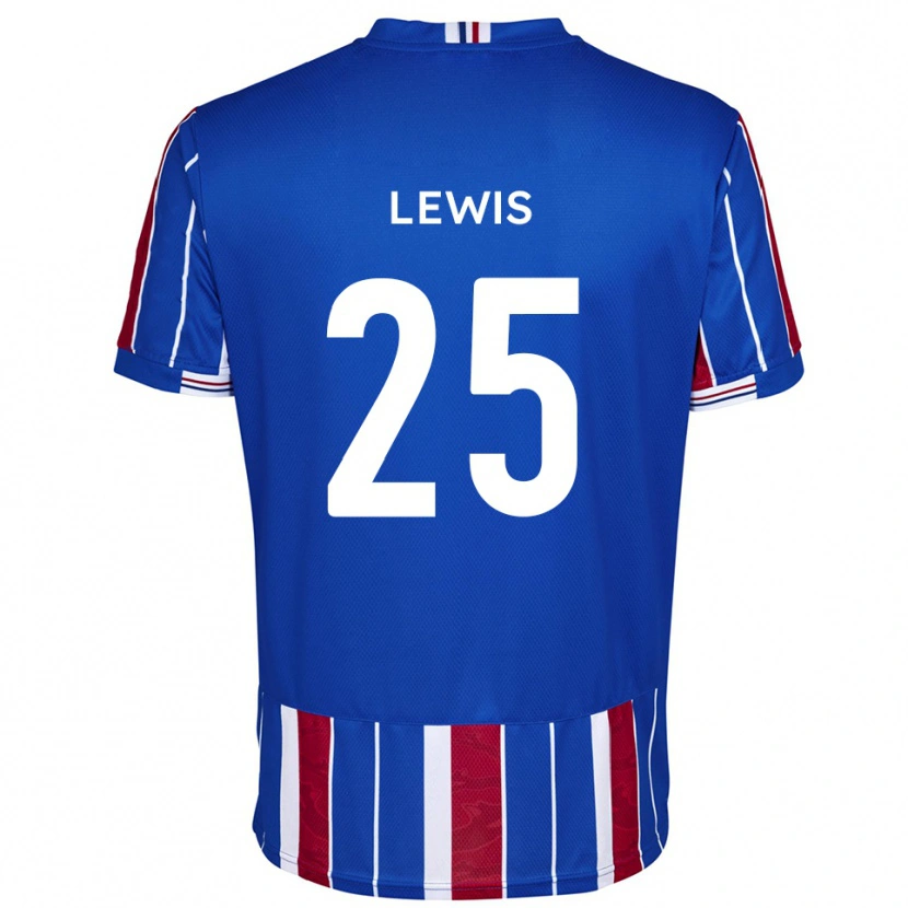 Danxen Herren Harry Lewis #25 Blau Rot Weiß Heimtrikot Trikot 2025/26 T-Shirt