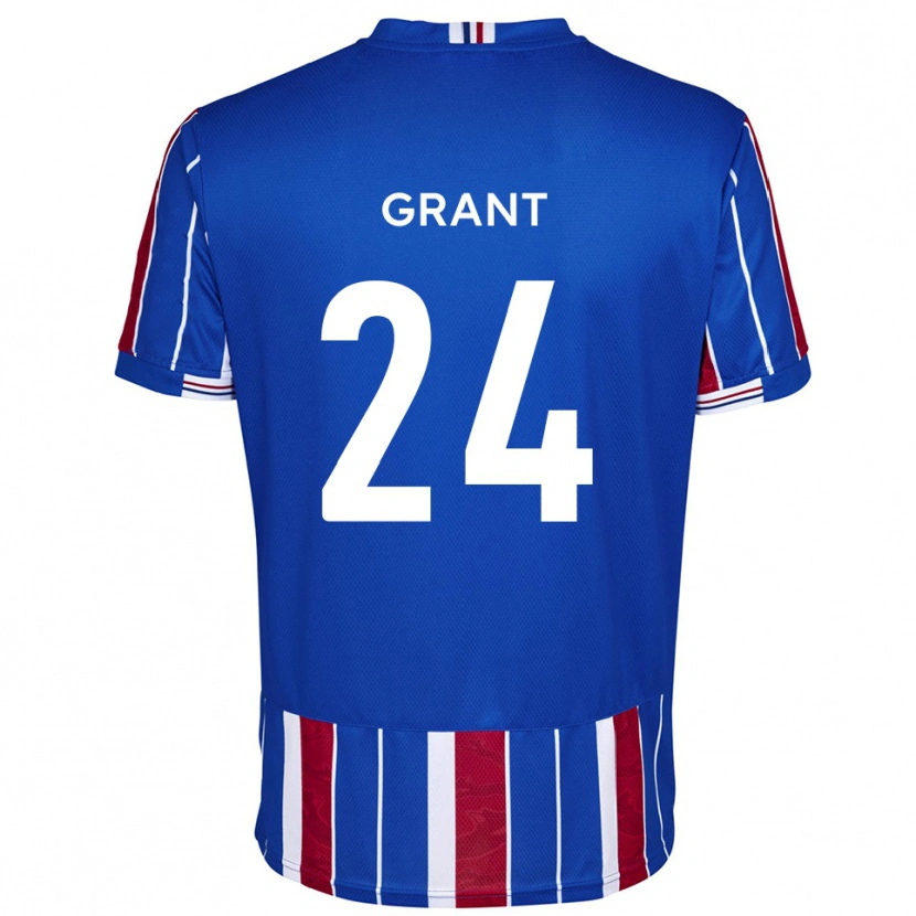 Danxen Herren Josh Grant #24 Blau Rot Weiß Heimtrikot Trikot 2025/26 T-Shirt