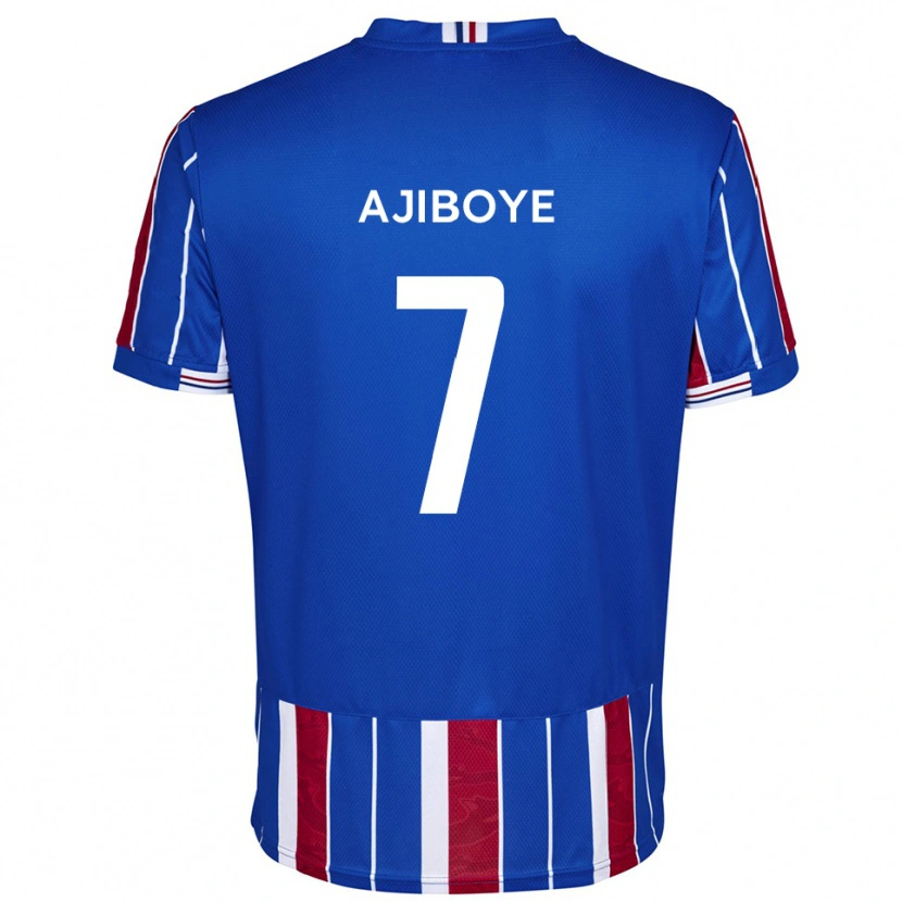Danxen Herren David Ajiboye #7 Blau Rot Weiß Heimtrikot Trikot 2025/26 T-Shirt