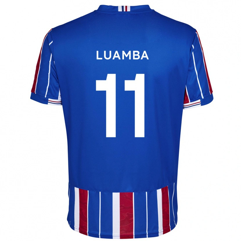 Danxen Herren Junior Luamba #11 Blau Rot Weiß Heimtrikot Trikot 2025/26 T-Shirt