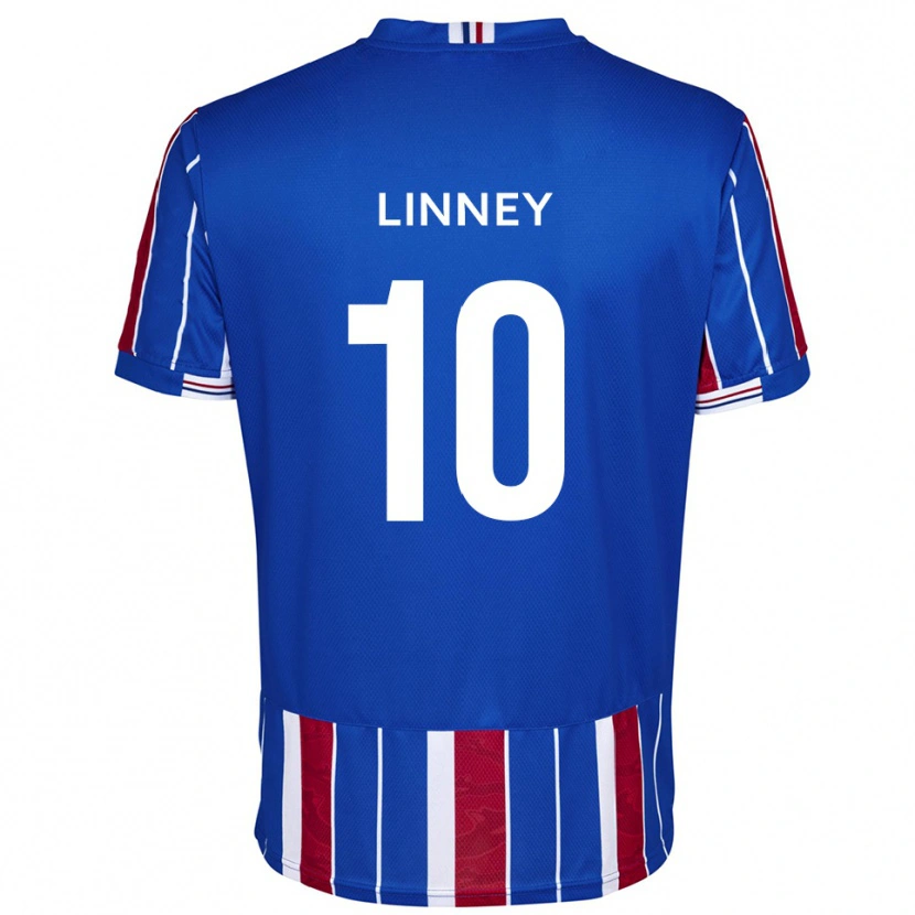 Danxen Herren Regan Linney #10 Blau Rot Weiß Heimtrikot Trikot 2025/26 T-Shirt