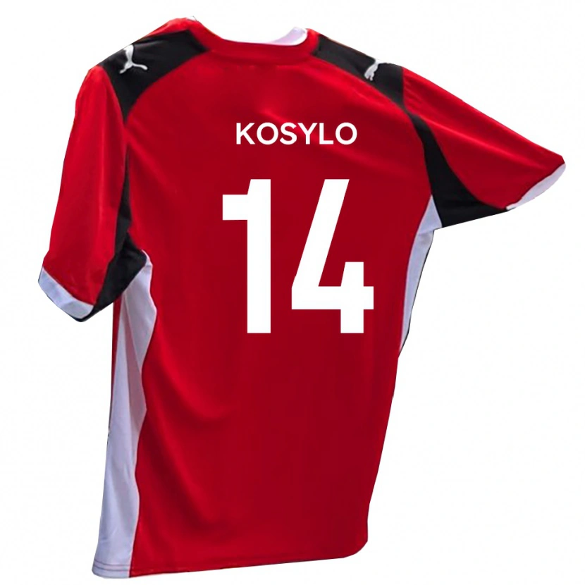 Danxen Herren Matty Kosylo #14 Rot Weiß Heimtrikot Trikot 2025/26 T-Shirt