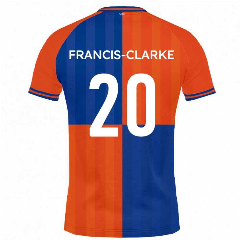 Danxen Herren Aidan Francis-Clarke #20 Orange Königsblau Heimtrikot Trikot 2025/26 T-Shirt