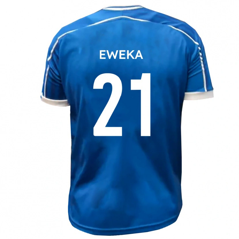 Danxen Herren Temi Eweka #21 Blau Weiß Heimtrikot Trikot 2025/26 T-Shirt