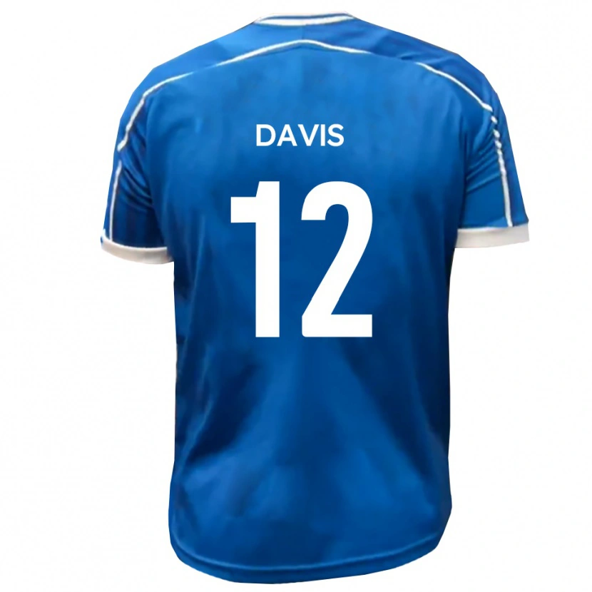 Danxen Herren Sonnie Davis #12 Blau Weiß Heimtrikot Trikot 2025/26 T-Shirt