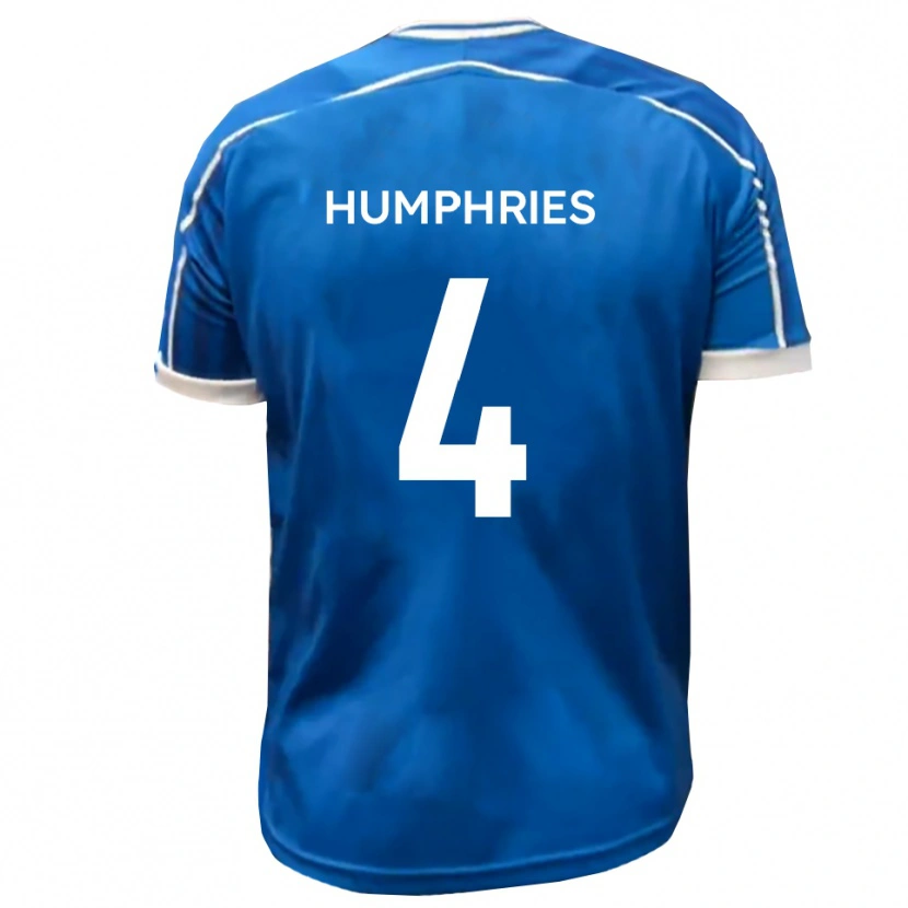 Danxen Herren Lloyd Humphries #4 Blau Weiß Heimtrikot Trikot 2025/26 T-Shirt