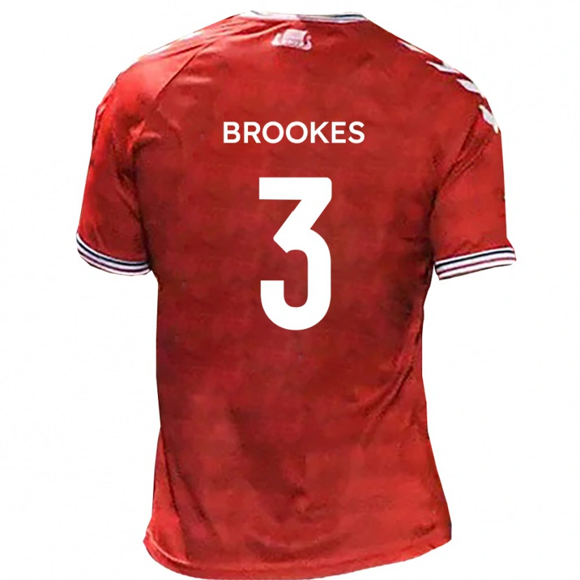 Danxen Herren Ben Brookes #3 Rot Weiß Heimtrikot Trikot 2025/26 T-Shirt