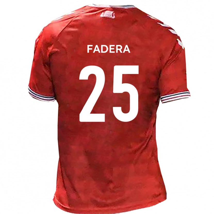 Danxen Herren Mo Fadera #25 Rot Weiß Heimtrikot Trikot 2025/26 T-Shirt