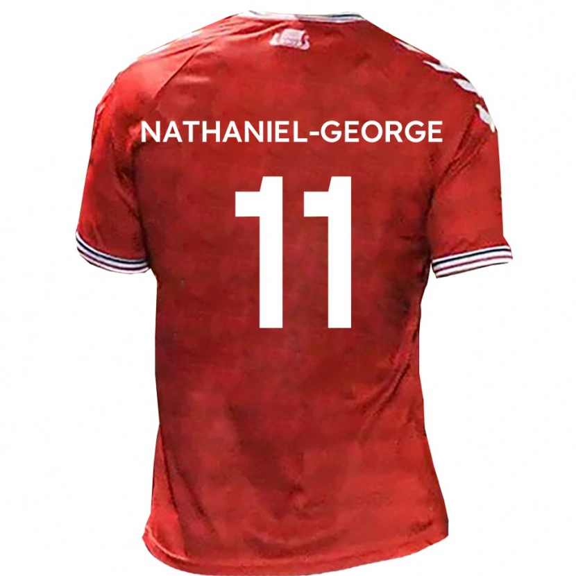 Danxen Herren Ashley Nathaniel-George #11 Rot Weiß Heimtrikot Trikot 2025/26 T-Shirt