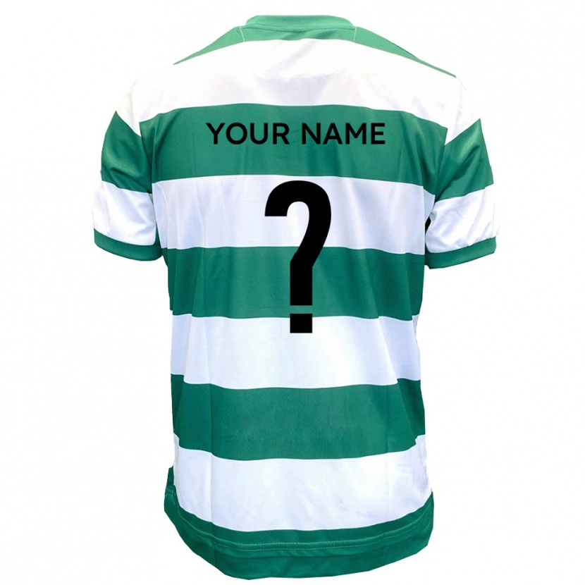 Danxen Herren Ihren Namen #0 Grün Weiß Heimtrikot Trikot 2025/26 T-Shirt