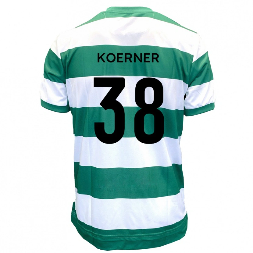 Danxen Herren Corey Koerner #38 Grün Weiß Heimtrikot Trikot 2025/26 T-Shirt