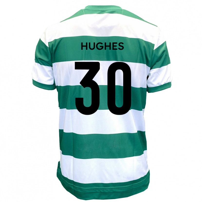 Danxen Herren Ollie Hughes #30 Grün Weiß Heimtrikot Trikot 2025/26 T-Shirt