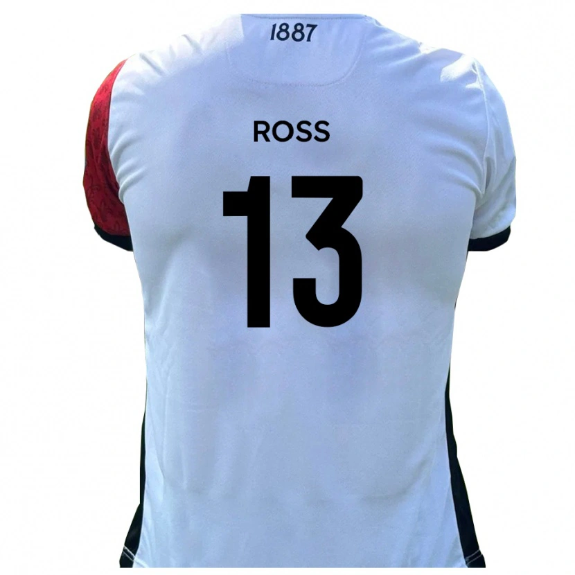 Danxen Herren Craig Ross #13 Rot Weiß Heimtrikot Trikot 2025/26 T-Shirt