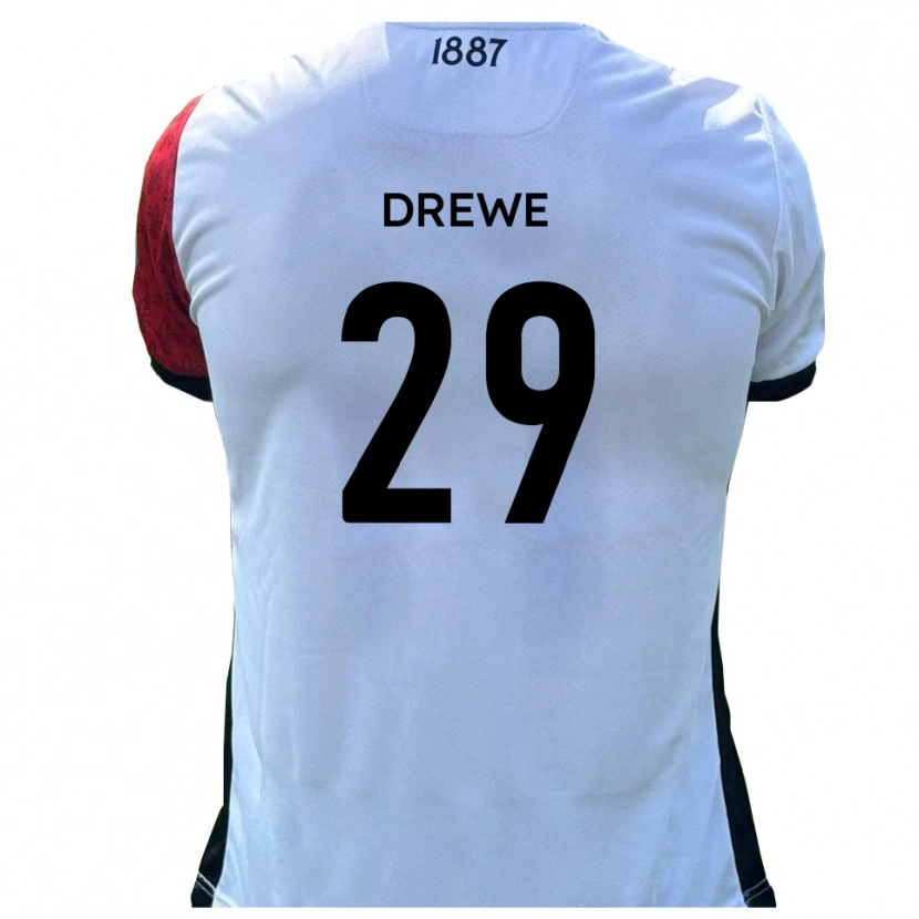 Danxen Herren Aaron Drewe #29 Rot Weiß Heimtrikot Trikot 2025/26 T-Shirt