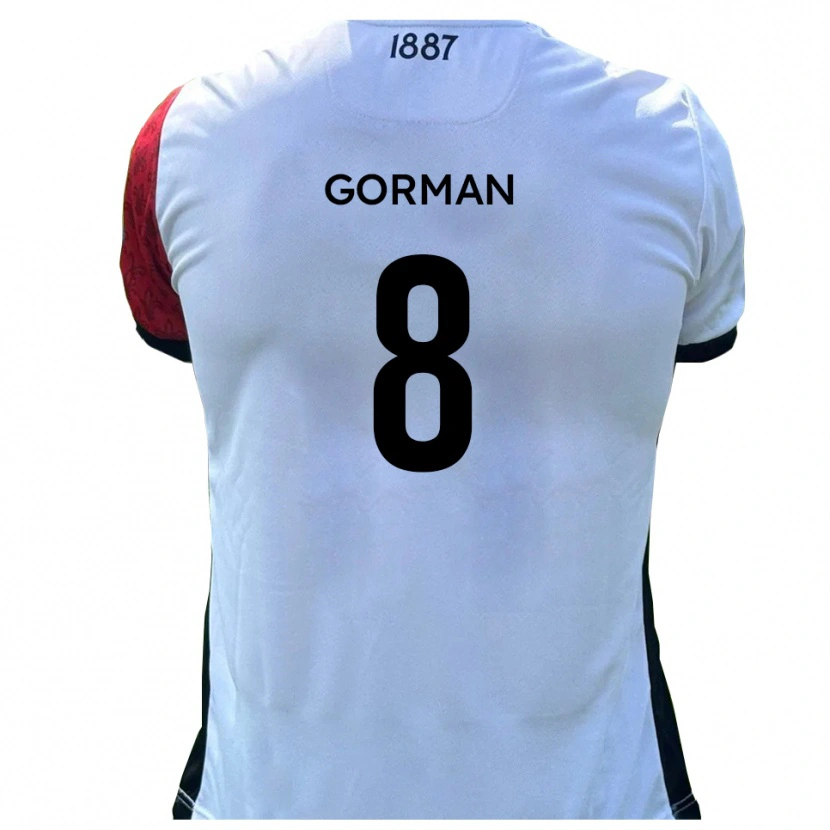 Danxen Herren Dale Gorman #8 Rot Weiß Heimtrikot Trikot 2025/26 T-Shirt