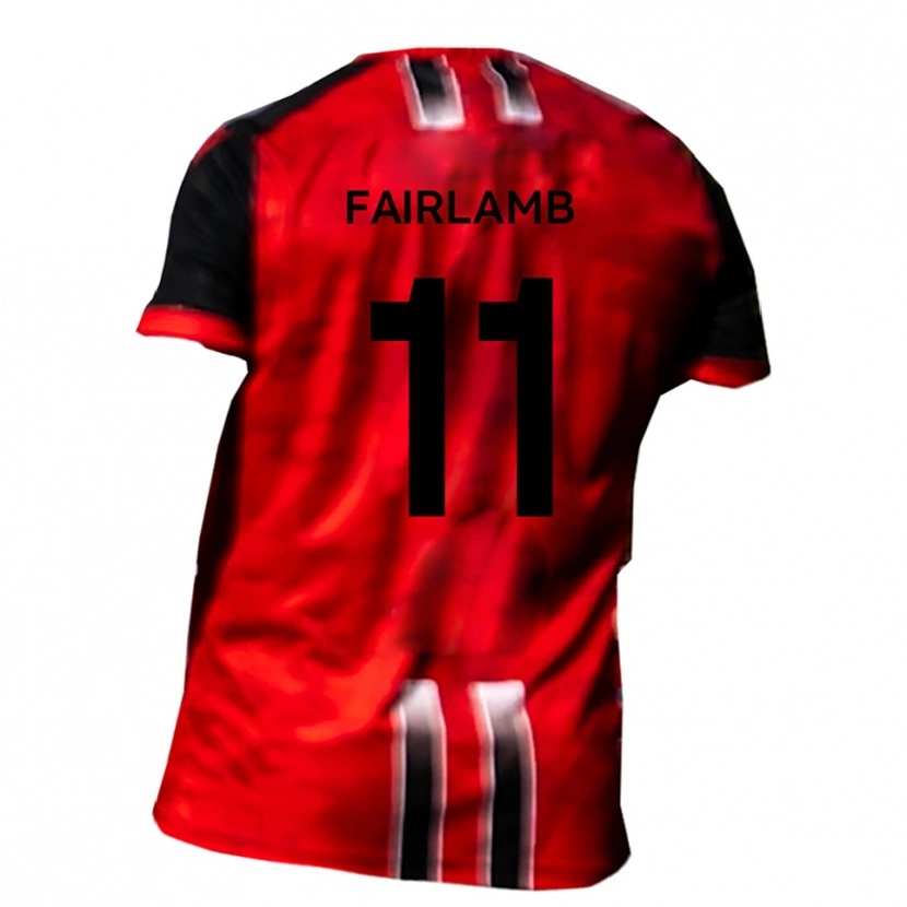 Danxen Herren Luke Fairlamb #11 Rot Schwarz Heimtrikot Trikot 2025/26 T-Shirt