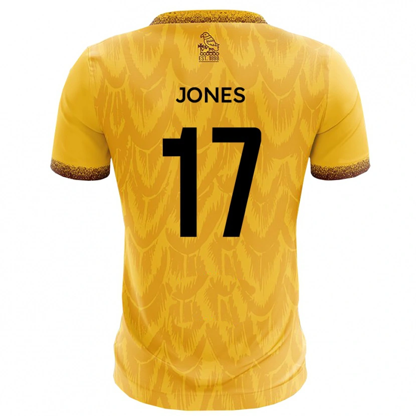 Danxen Herren Aaron Jones #17 Gelb Braun Heimtrikot Trikot 2025/26 T-Shirt