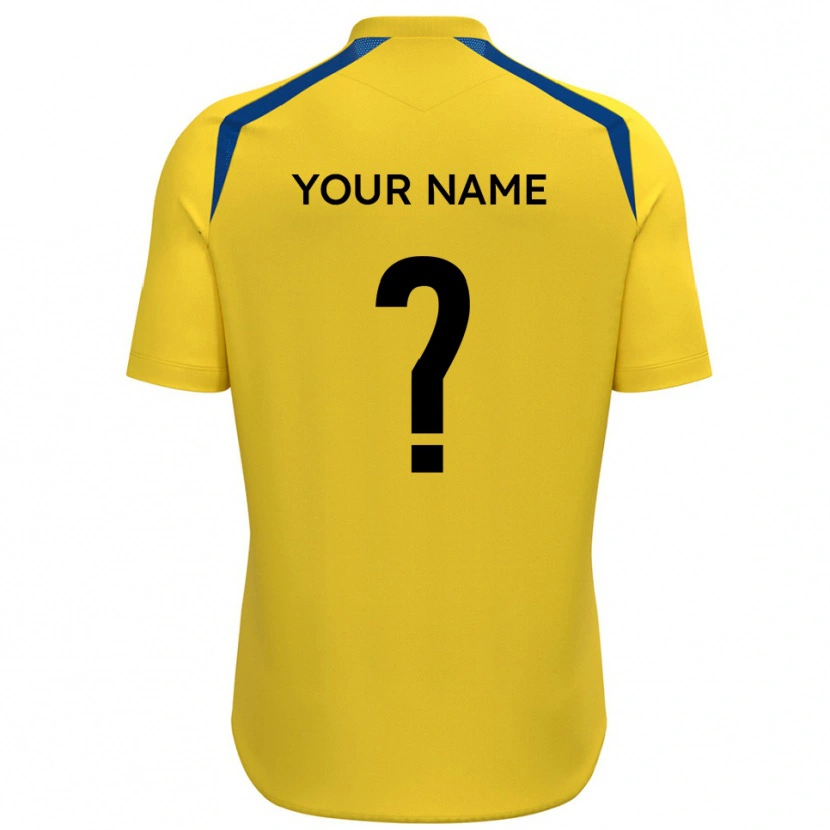 Danxen Herren Ihren Namen #0 Gelb Blau Heimtrikot Trikot 2025/26 T-Shirt