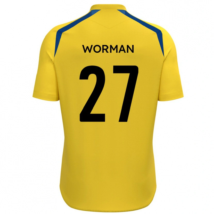Danxen Herren Ben Worman #27 Gelb Blau Heimtrikot Trikot 2025/26 T-Shirt
