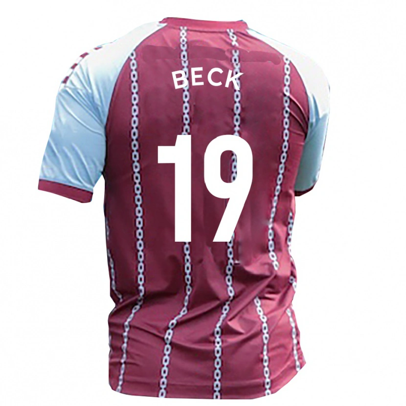 Danxen Herren Mark Beck #19 Himmelblau Rostrot Heimtrikot Trikot 2025/26 T-Shirt