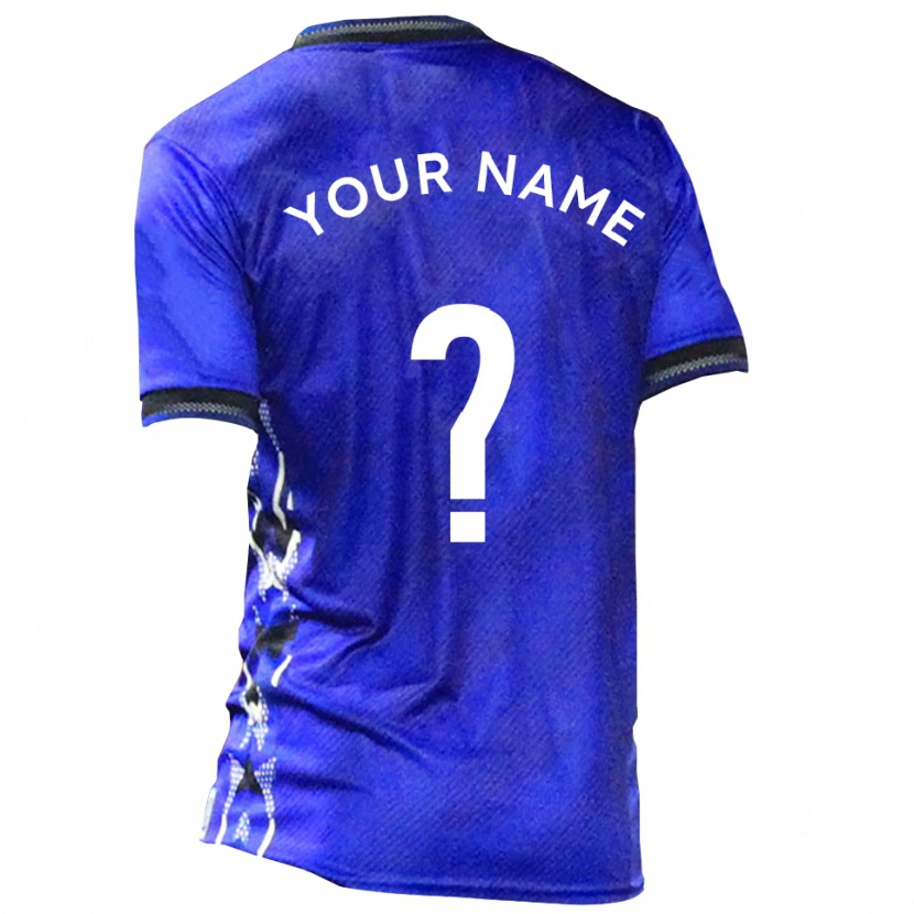 Danxen Herren Ihren Namen #0 Blau Weiß Heimtrikot Trikot 2025/26 T-Shirt