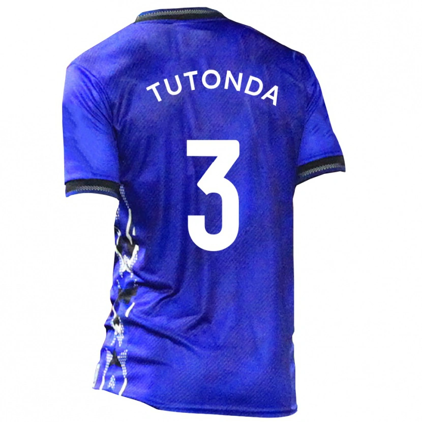 Danxen Herren David Tutonda #3 Blau Weiß Heimtrikot Trikot 2025/26 T-Shirt