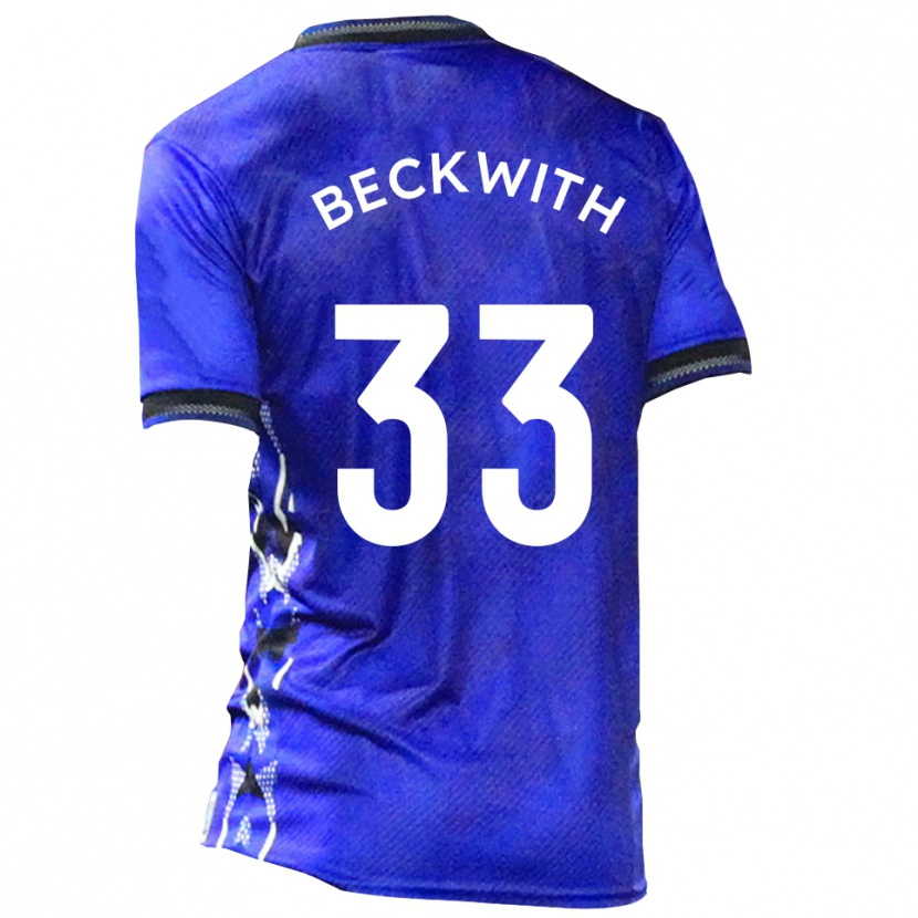 Danxen Herren Sam Beckwith #33 Blau Weiß Heimtrikot Trikot 2025/26 T-Shirt