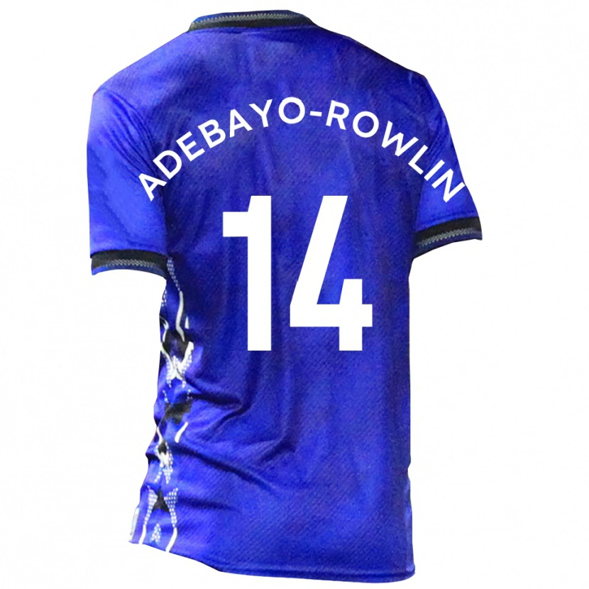Danxen Herren Tobi Adebayo-Rowling #14 Blau Weiß Heimtrikot Trikot 2025/26 T-Shirt