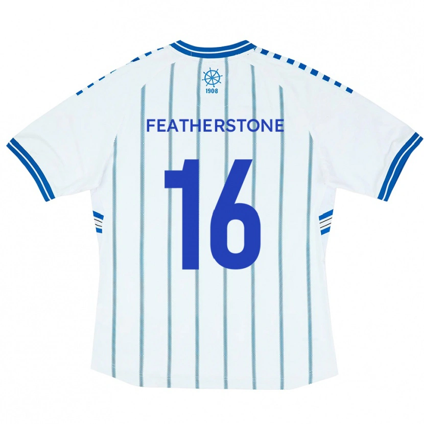 Danxen Herren Nicky Featherstone #16 Weiß Blau Heimtrikot Trikot 2025/26 T-Shirt