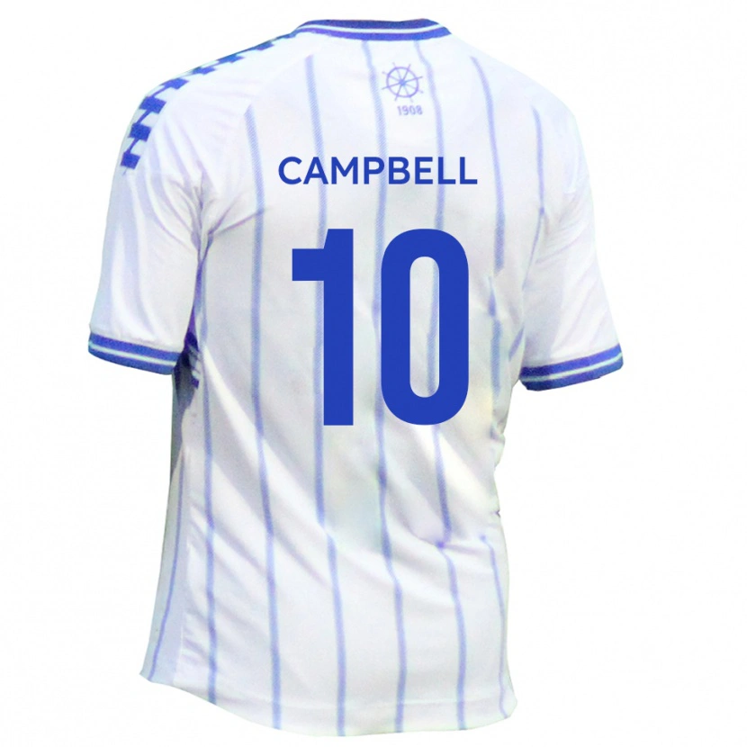 Danxen Herren Adam Campbell #10 Weiß Blau Heimtrikot Trikot 2025/26 T-Shirt