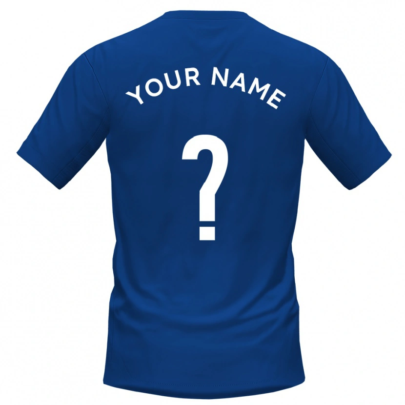 Danxen Herren Ihren Namen #0 Blau Weiß Heimtrikot Trikot 2025/26 T-Shirt