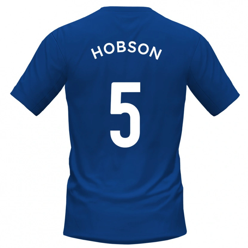 Danxen Herren Shaun Hobson #5 Blau Weiß Heimtrikot Trikot 2025/26 T-Shirt
