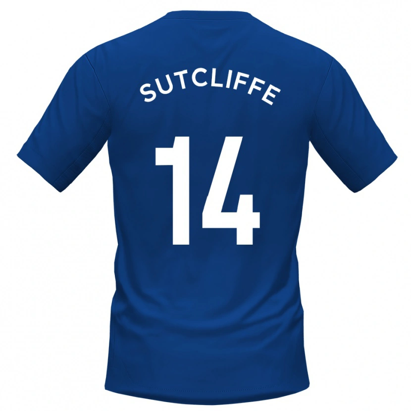 Danxen Herren Harvey Sutcliffe #14 Blau Weiß Heimtrikot Trikot 2025/26 T-Shirt