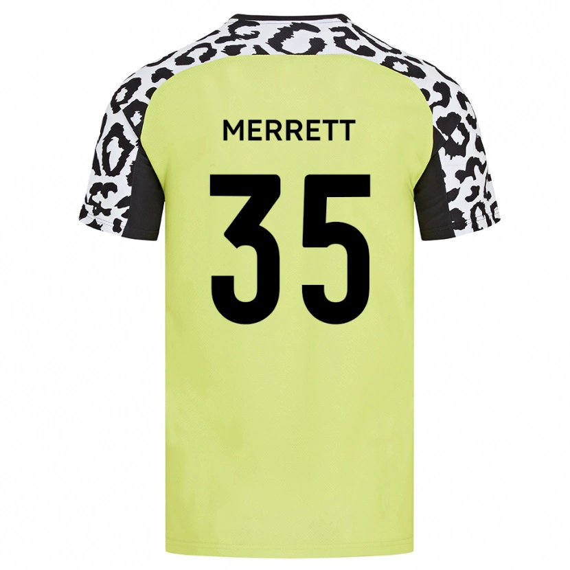 Danxen Herren William Merrett #35 Fluoreszierendes Gelb Heimtrikot Trikot 2025/26 T-Shirt