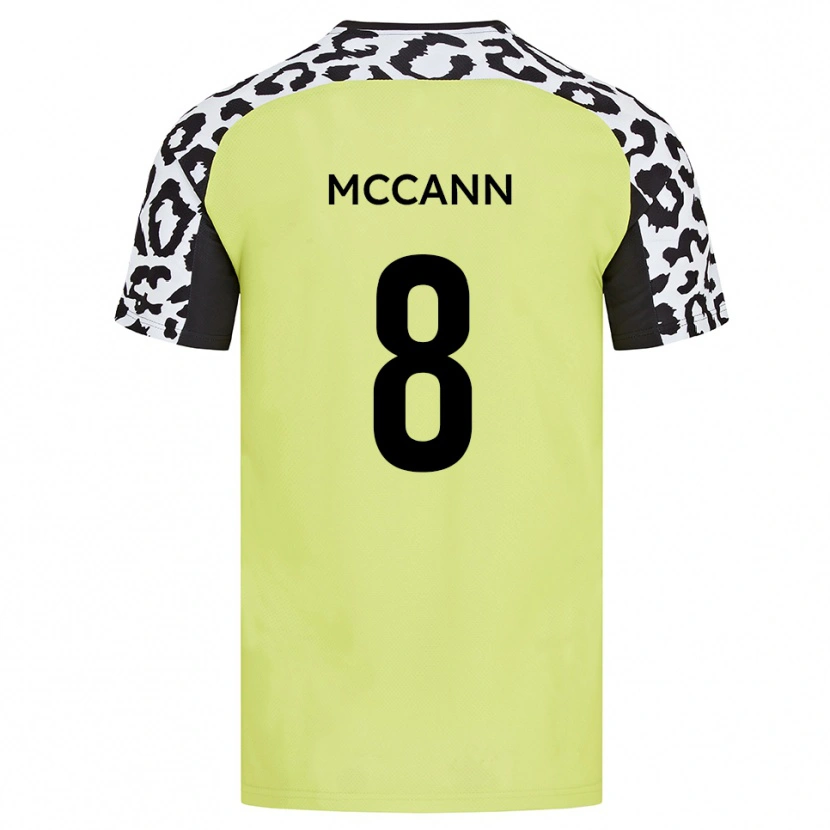 Danxen Herren Charlie Mccann #8 Fluoreszierendes Gelb Heimtrikot Trikot 2025/26 T-Shirt