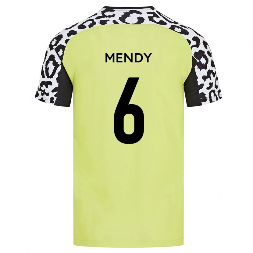 Danxen Herren Laurent Mendy #6 Fluoreszierendes Gelb Heimtrikot Trikot 2025/26 T-Shirt