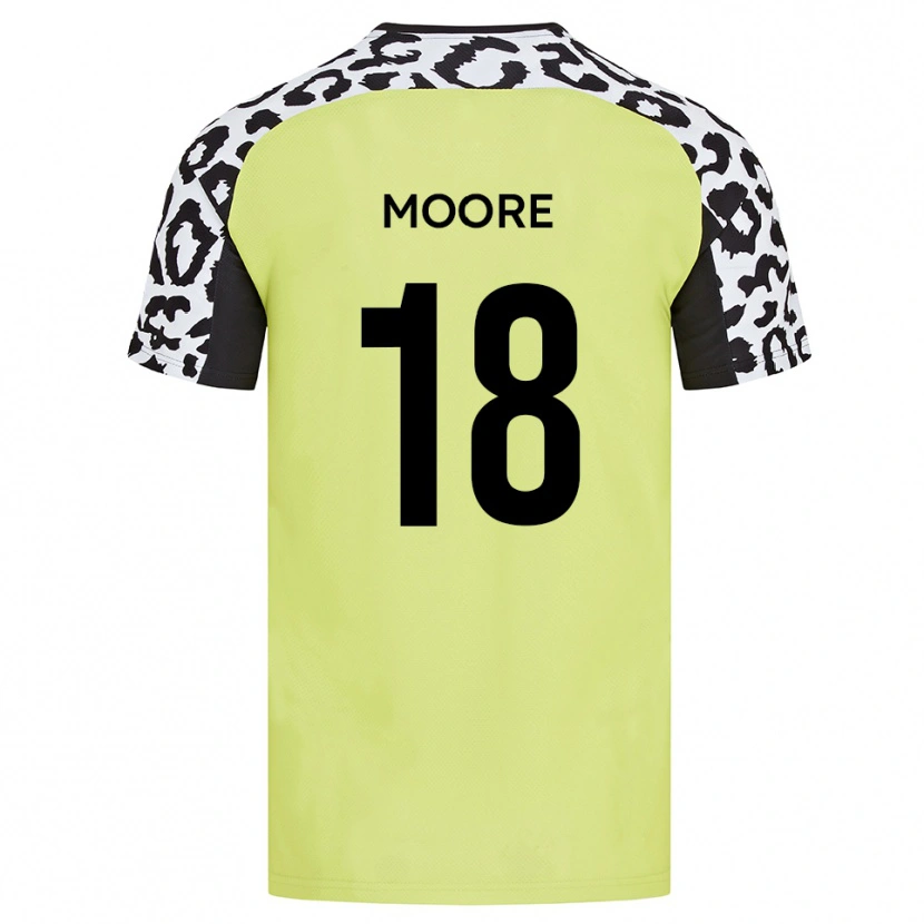 Danxen Herren Isaac Moore #18 Fluoreszierendes Gelb Heimtrikot Trikot 2025/26 T-Shirt