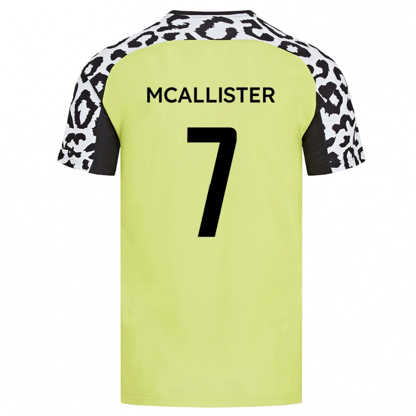 Danxen Herren Kyle Mcallister #7 Fluoreszierendes Gelb Heimtrikot Trikot 2025/26 T-Shirt