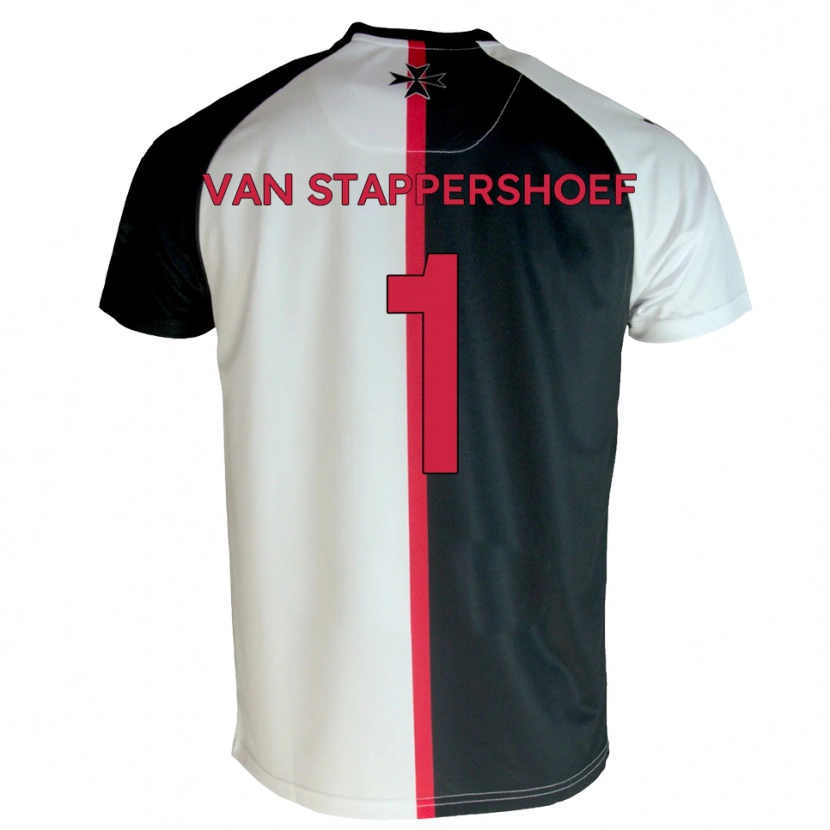 Danxen Herren Jordi Van Stappershoef #1 Weiß Schwarz Heimtrikot Trikot 2025/26 T-Shirt