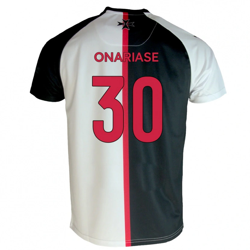 Danxen Herren Emmanuel Onariase #30 Weiß Schwarz Heimtrikot Trikot 2025/26 T-Shirt