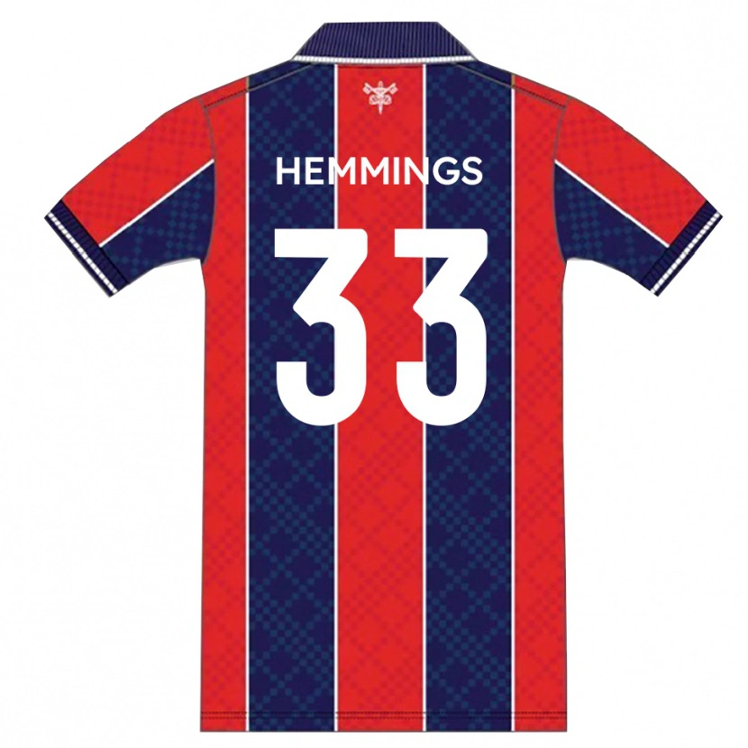 Danxen Herren Ashley Hemmings #33 Rot Marine Heimtrikot Trikot 2025/26 T-Shirt