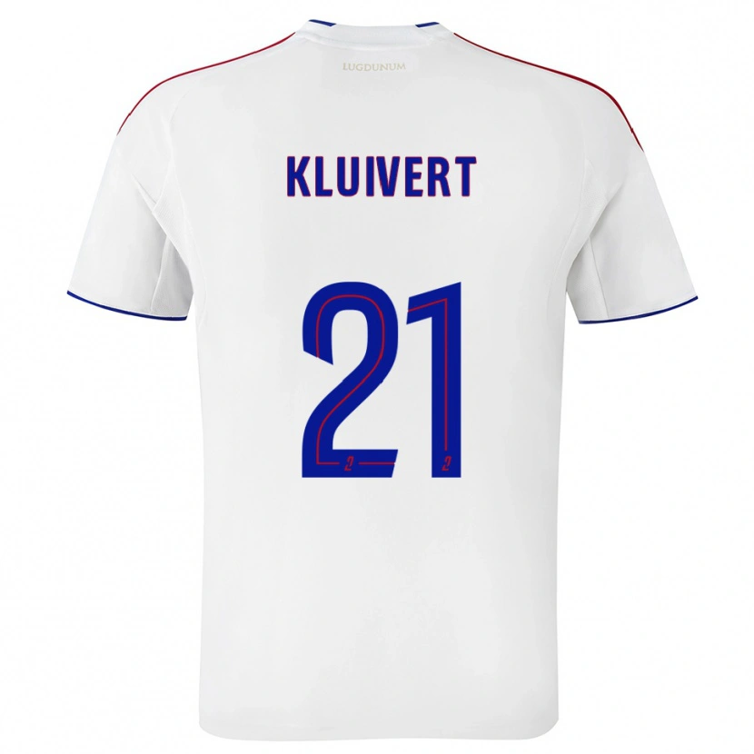 Danxen Herren Ruben Kluivert #21 Weiß Rot Heimtrikot Trikot 2025/26 T-Shirt