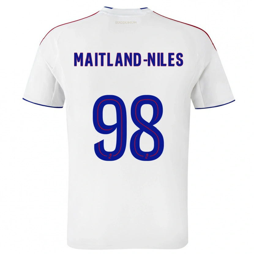 Danxen Herren Ainsley Maitland-Niles #98 Weiß Rot Heimtrikot Trikot 2025/26 T-Shirt
