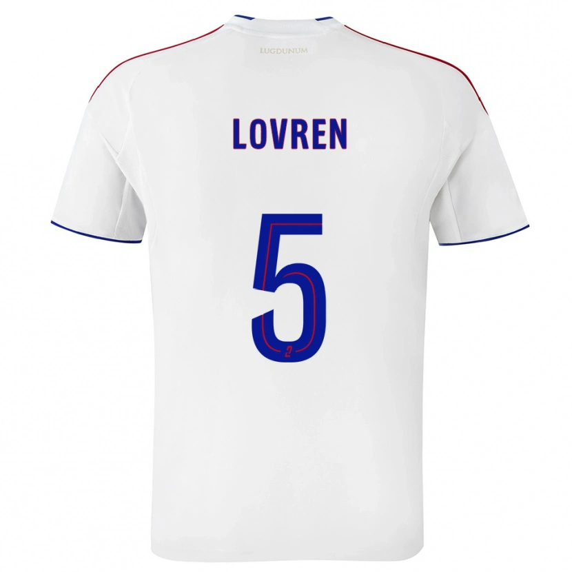 Danxen Herren Dejan Lovren #5 Weiß Rot Heimtrikot Trikot 2025/26 T-Shirt
