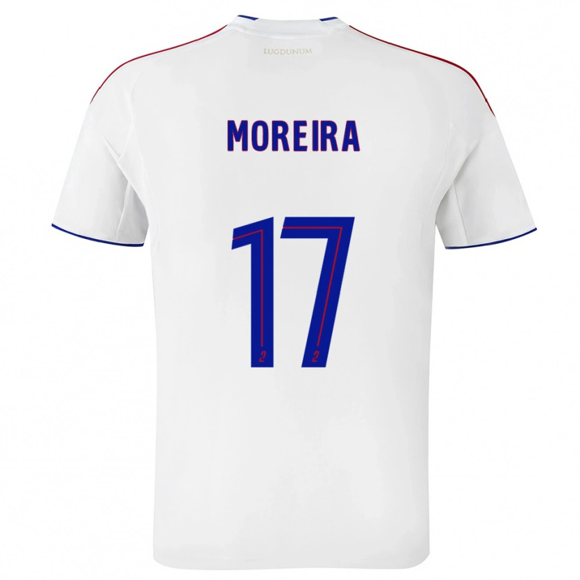 Danxen Herren Afonso Moreira #17 Weiß Rot Heimtrikot Trikot 2025/26 T-Shirt