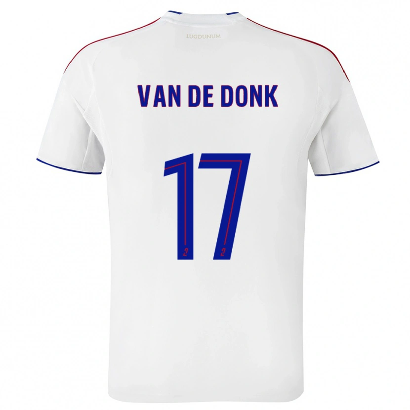 Danxen Herren Danielle Van De Donk #17 Weiß Rot Heimtrikot Trikot 2025/26 T-Shirt