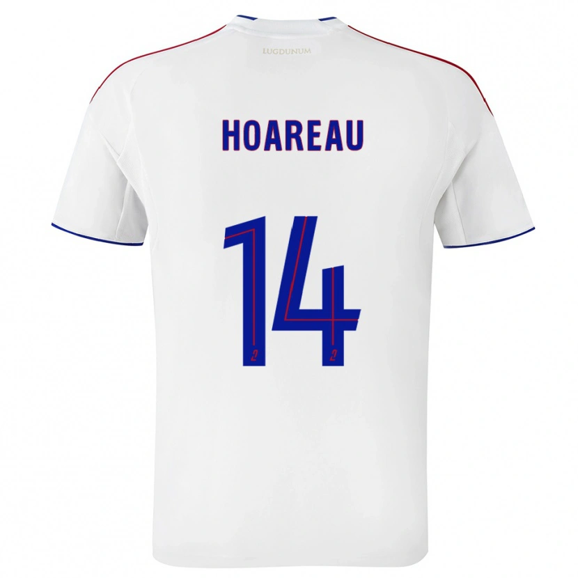 Danxen Herren Mathieu Hoareau #14 Weiß Rot Heimtrikot Trikot 2025/26 T-Shirt